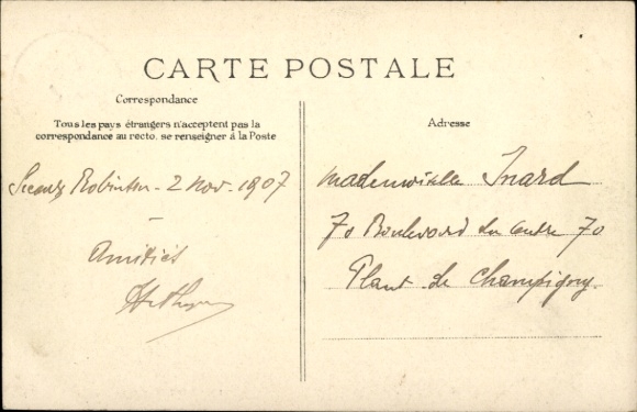 Postcard Robinson Hauts de Seine, No luck