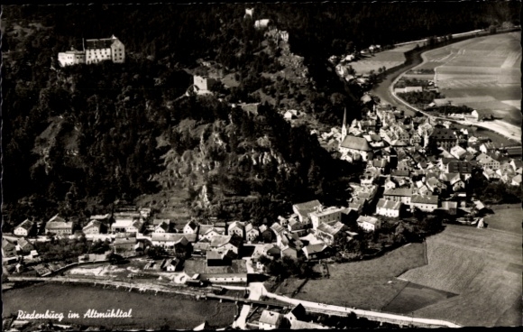 Ak Riedenburg im Altmühltal, Luftaufnahme