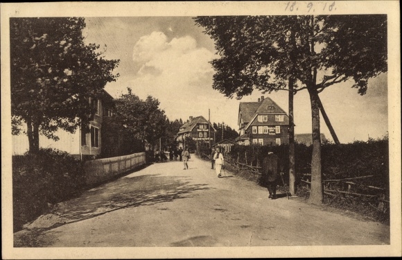 Postcard peat house Altenau Clausthal Zellerfeld in the Upper Harz, inn Wendt, Brockenkrug