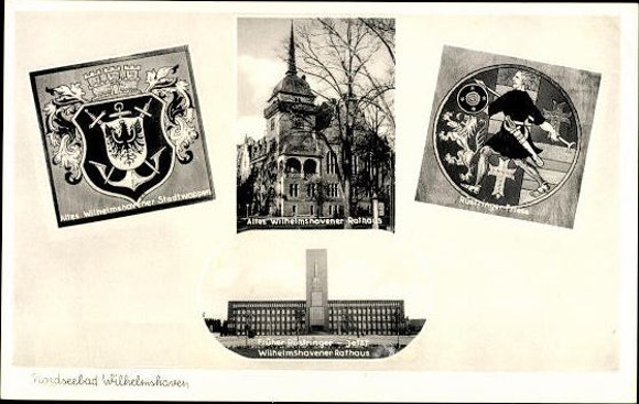 10 alte Ak Ostseebad Wilhelmshaven, diverse Ansichten
