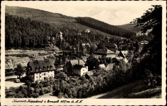 Ak Kipsdorf Altenberg im Osterzgebirge, Gesamtansicht des Ortes