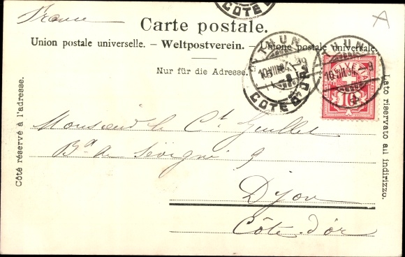 Postcard Thun Kanton Bern Switzerland, barracks