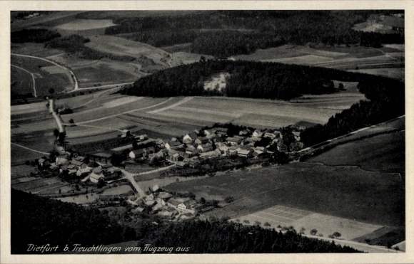Postcard Dietfurt Treuchtlingen in Middle Franconia, aerial photograph