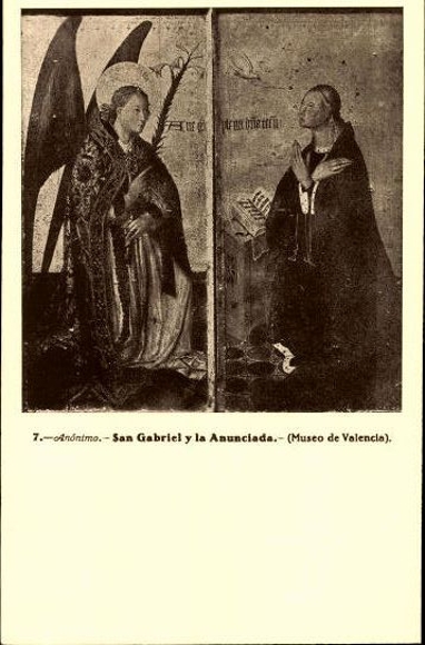 12 alte Ak Museo Provincial de Valencia, Zeichnungen, diverse Ansichten  