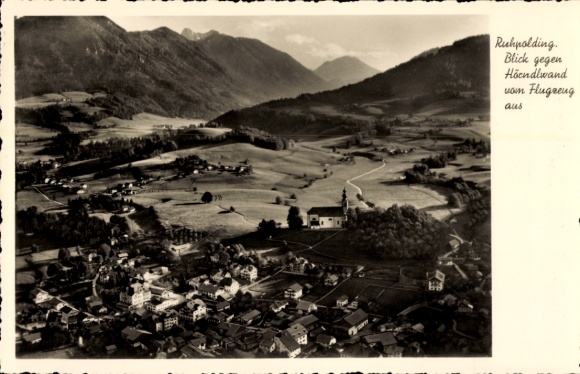 Ak Ruhpolding in Oberbayern, Fliegeraufnahme