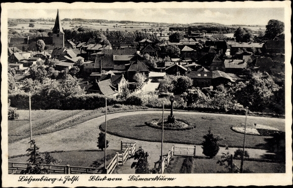 Ak Lütjenburg in Holstein, uitzicht op de stad vanaf de Bismarcktoren