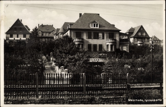 Ansichtkaart Meschede in het Sauerland, kavel villa
