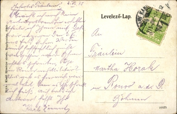 Postcard Nagykanizsa Greater Churches of Hungary, Joseph the Greater Church of Hungary