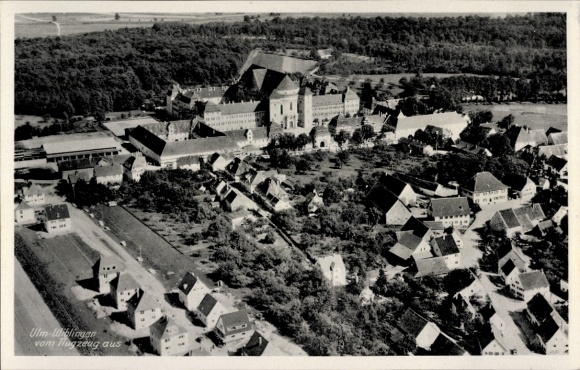 Ak Wiblingen Ulm an der Donau Baden, Fliegeraufnahme