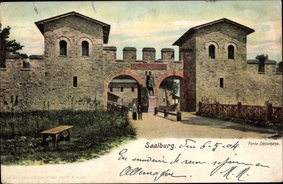 Ak Bad Homburg vor der Höhe Hessen, Römerkastell Kastell Saalburg, Porta Decumana