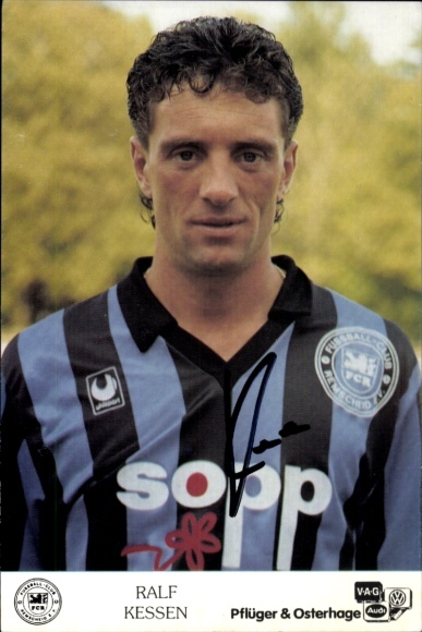 Autograph card footballer Ralf Kessen, FC Remscheid, autograph