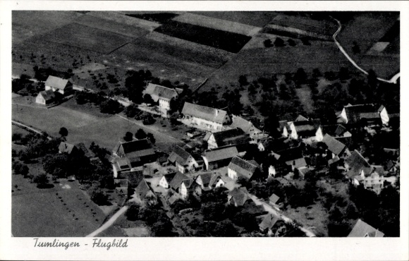 Postcard Tumlingen Waldachtal in the Black Forest, aerial photograph