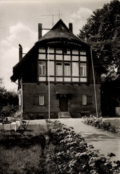 Ak Ochsensaal Dahlen in Sachsen, Konsum Tagescafe Jagdhaus Siegfried
