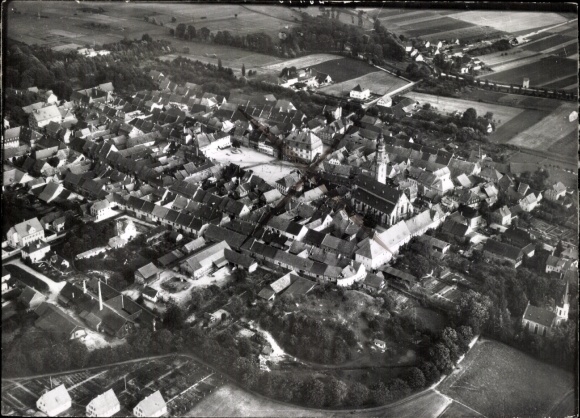Photo Bad Königshofen in Grabfeld Lower Franconia, aerial photograph