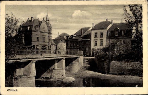 PC Wittlich in the Eifel, partial view, bridge