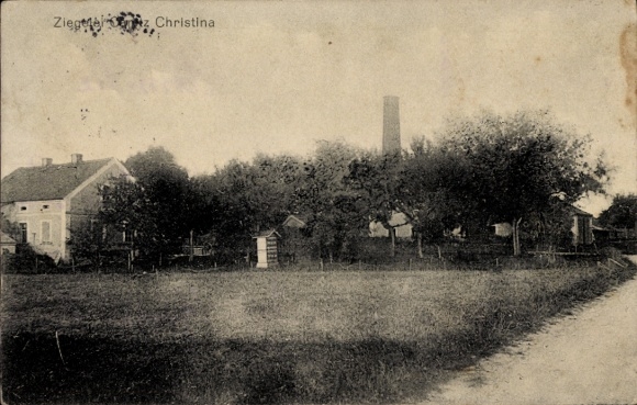 Postcard Canitz Christina Kubschütz in Lusatia Saxony, brickworks