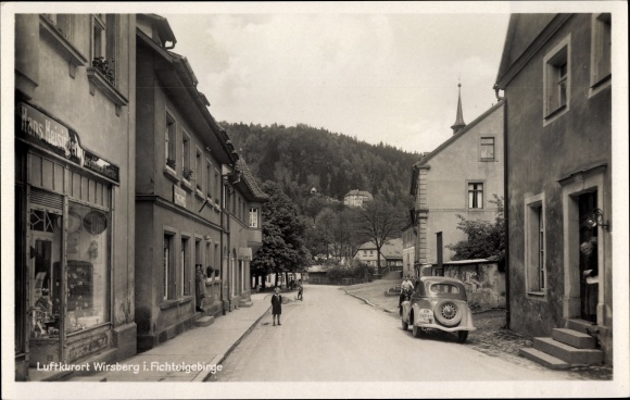 PC Wirsberg in the Fichtelgebirge, street section, business Hans Meisinger