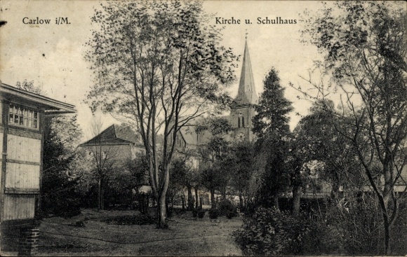 KP Carlow Mecklenburg, kościół, szkoła