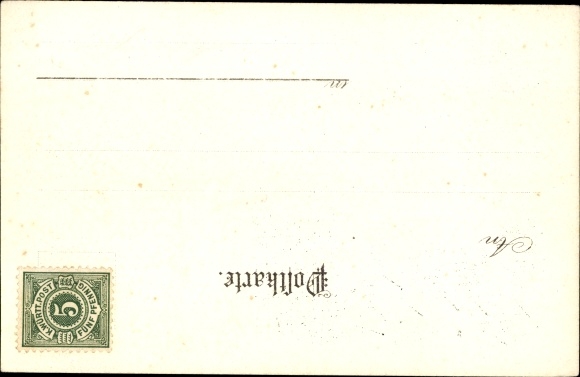 Artist Chromo-Litho Kaufmann, Hans, Stuttgart in Württemberg, Königsbau