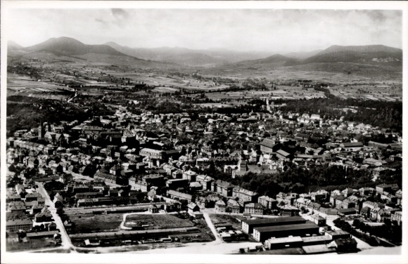 Postcard Landau in der Pfalz, aerial photograph