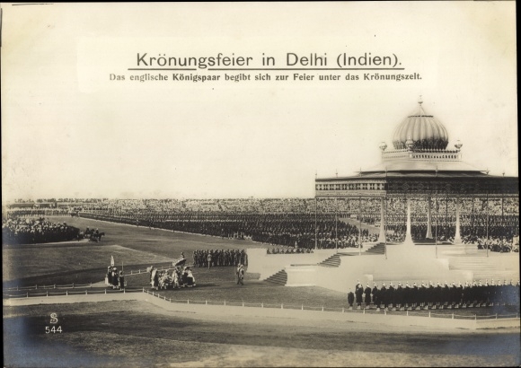PC Delhi India, George V, King of Great Britain, Mary of Teck, Coronation Celebration