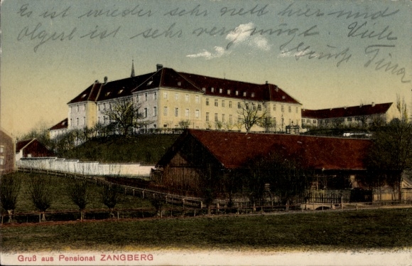 Postcard Zangberg in Upper Bavaria, Pensionat