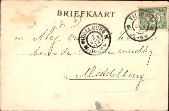 Ak Tilburg Noord-Brabant Nederland, Willem II Straat