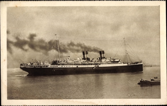 Postcard Steamer Rome, NGI