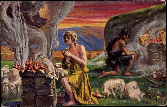 Artist PC Biblical Scene, Cain and Abel, Old Testament