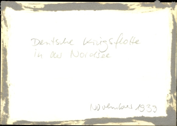 Zdjęcie Hoffmann, Heinrich, niemiecka marynarka wojenna na Morzu Północnym, Kriegsmarine, MG, listopad 1939 r.