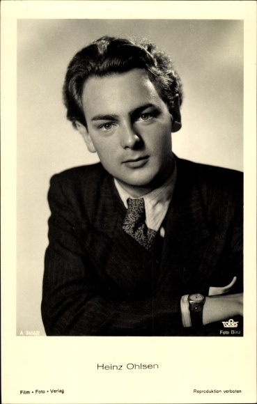 Postcard Actor Heinz Ohlsen, portrait