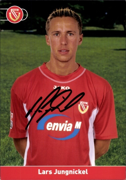 Autogrammkarte Fußballer Lars Jungnickel, FC Energie Cottbus, Autogramm