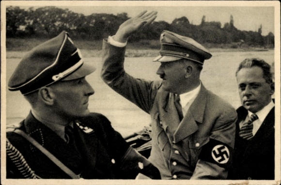 Photo Hitler, photographer Heinrich Hoffmann, Godesberg am Rhein, SS-Hauptgruppenführer