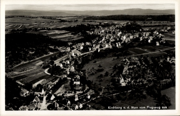 Ak Kirchberg an der Murr Württemberg, Fliegeraufnahme