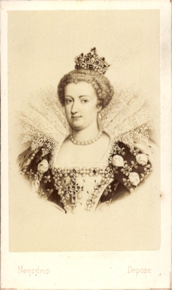 Carte de Visite Maria de Medici, Königin von Frankreich