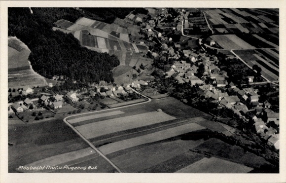 Postcard Mosbach Wutha-Farnroda in Thuringia, aerial photograph