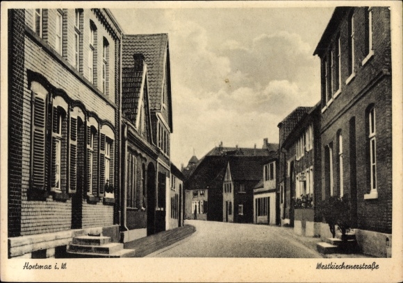 Ak Hoetmar Warendorf in Nordrhein Westfalen, Westkirchenerstraße, Wohnhäuser