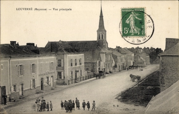 Ak Louverné Mayenne, Vue principale