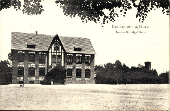 Ak Bockenem am Harz, Neues Schulgebäude