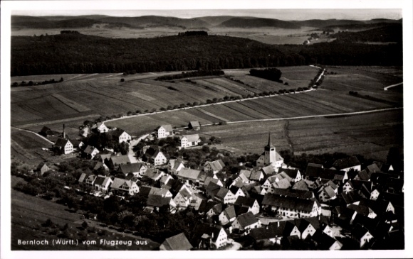 Ak Bernloch Hohenstein in Württemberg, Fliegeraufnahme