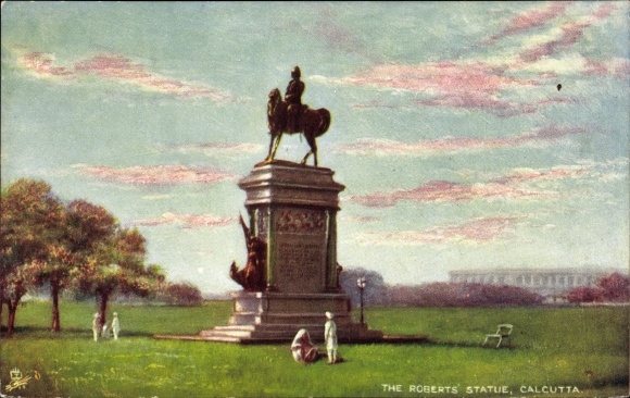 Künstler Ak Calcutta Kolkata Kalkutta Indien, The Roberts Statue