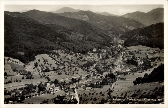 KP Sulzburg w Markgräflerland Kąpać Schwarzwald, zdjęcie lotnicze