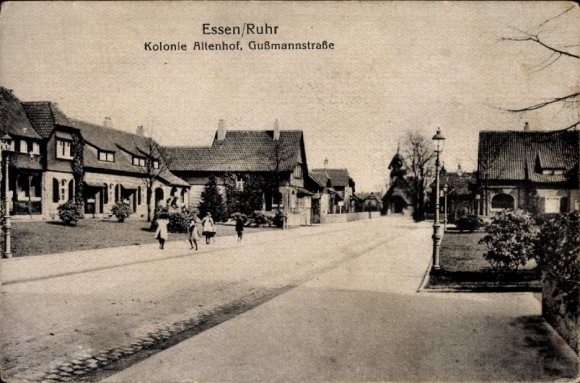 Postcard Altendorf Essen Ruhr Area, Gußmannstraße