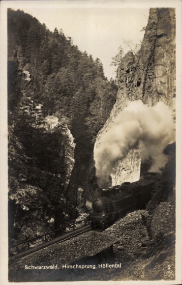 PC Buchenbach in the Black Forest, Hirschsprung in Höllental, railway, steam locomotive