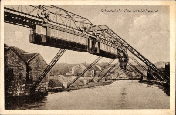 Postcard Elberfeld Vohwinkel Wuppertal, suspension railway