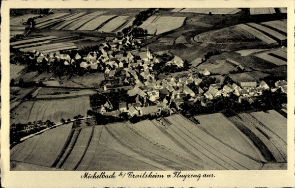 Ak Michelbach an der Bilz Württemberg, Fliegeraufnahme