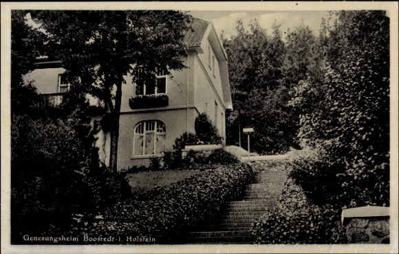 Postcard Boostedt in Holstein, convalescent home