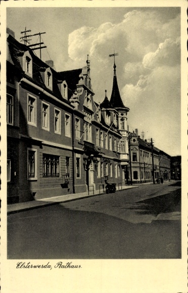 Postcard Elsterwerda in Brandenburg, Town Hall