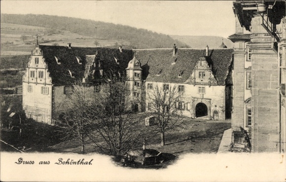 Ak Schönthal in der Oberpfalz, Augustinerkloster, Teilansicht