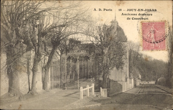 Postcard Jouy and Josas Yvelines, former residence of Canrobert